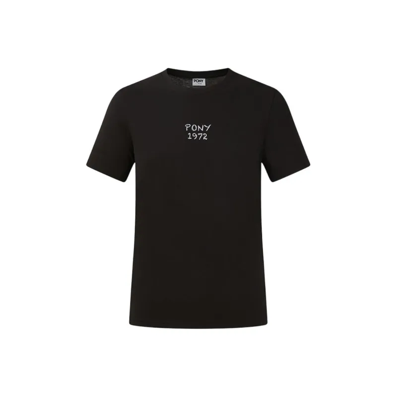 PONY T Shirt Unisex Black Summer-0