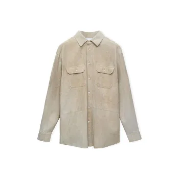 LOEWE Long Sleeved Curved Hem Overshirt