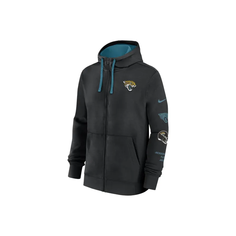 Nike Jacksonville Jaguars Club Men's Nike Nfl Full Zip Hoodie-0