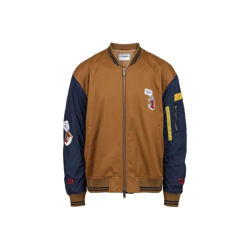 Iceberg Jackets Coats Men's Brown Blue-0