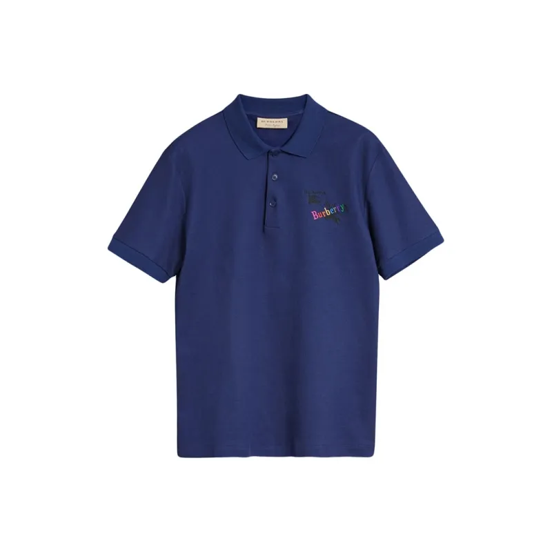 Burberry Polo Shirts Men Blue-0
