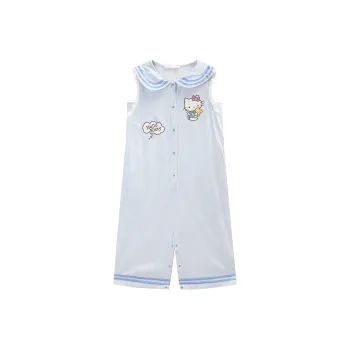 GUKOO x Hellokitty Sanrio Series Home Onesies Women's Mountain Mist Blue