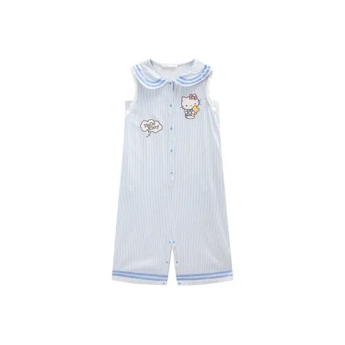GUKOO x Hellokitty Sanrio Series Home Onesies Women's Mountain Mist Blue