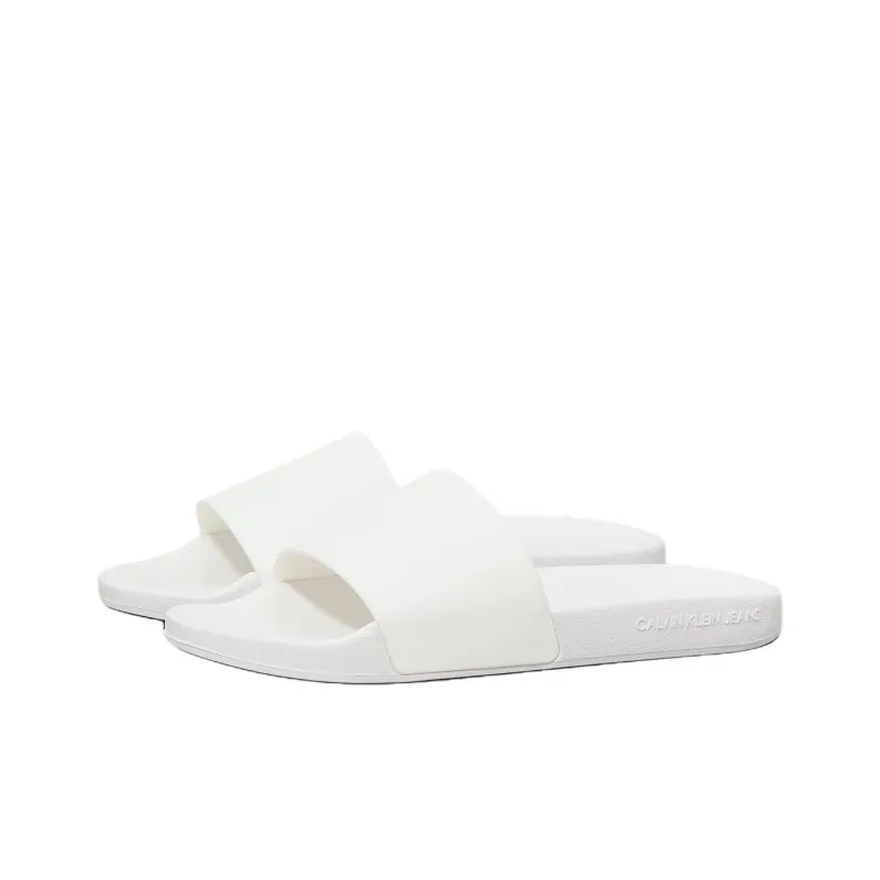 CKJ CALVIN KLEIN JEANS Slide Slippers Women's White-2