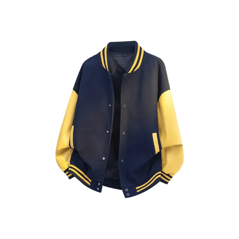 Warrior Ride The Wind Collection Open Ended Smile Collection Baseball Jacket Unisex-4