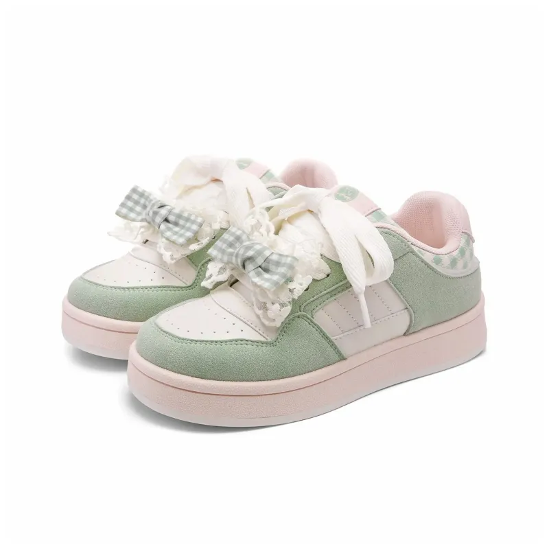 ABCIO Slip Resistant Waterproof Abrasion Resistant Height Increasing Low Top Skateboard Shoes Women's-6
