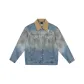 Dirty Orange Dyed Blue Denim