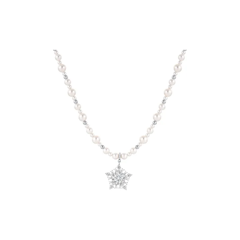 YPYN S925 Silver Necklaces Women's White Gold-0