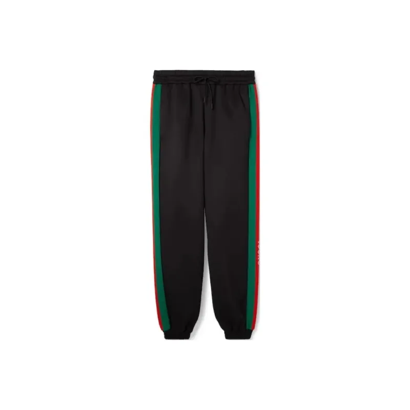 GUCCI SS24 Knitted Sports Pants Men's Black-0