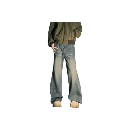 HAPPY PARTY Jeans Unisex Vintage Blue