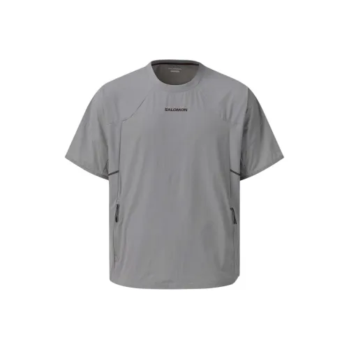 SALOMON UNI T Shirt Unisex Gray
