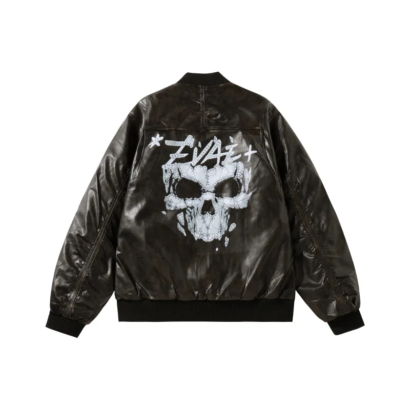 *EVAE+MOB Leather Jacket Unisex-7