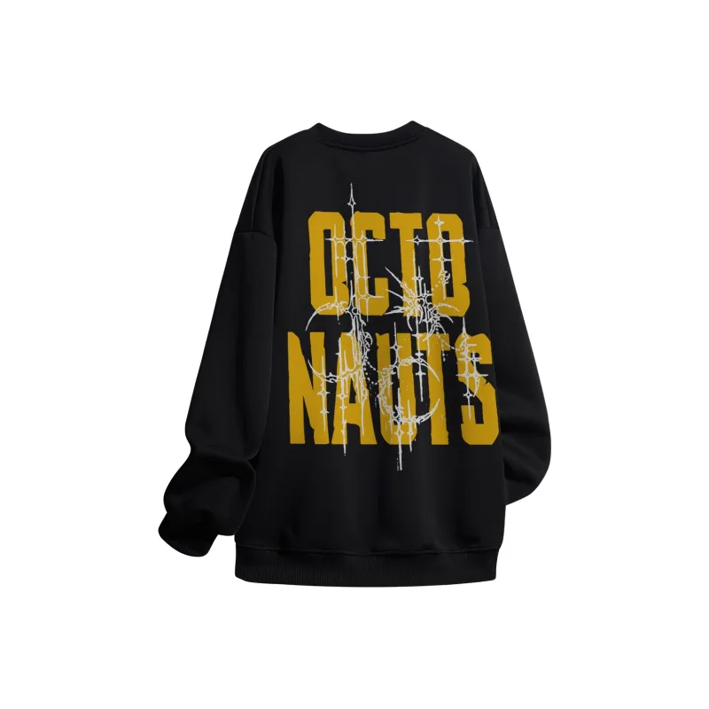 Small Columns Under The Sea Sweatshirt Unisex White-7