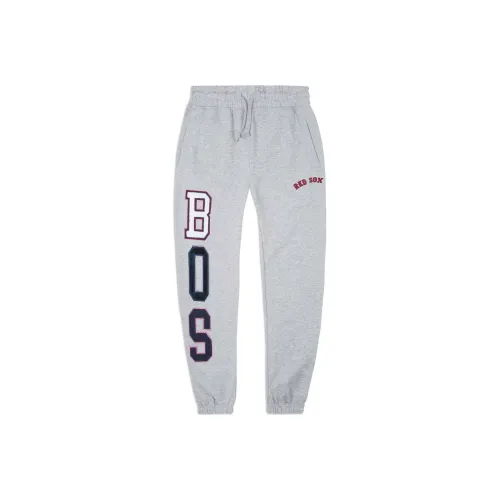 New Era SS24 Boston Red Sox Knitted Sports Pants Unisex Gray