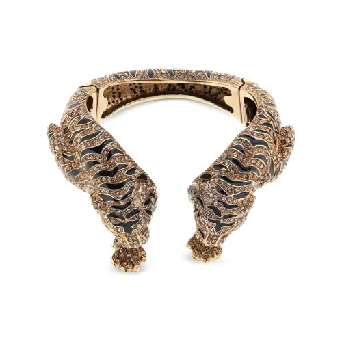 Roberto Cavalli Tiger motif Cuff Bracelet