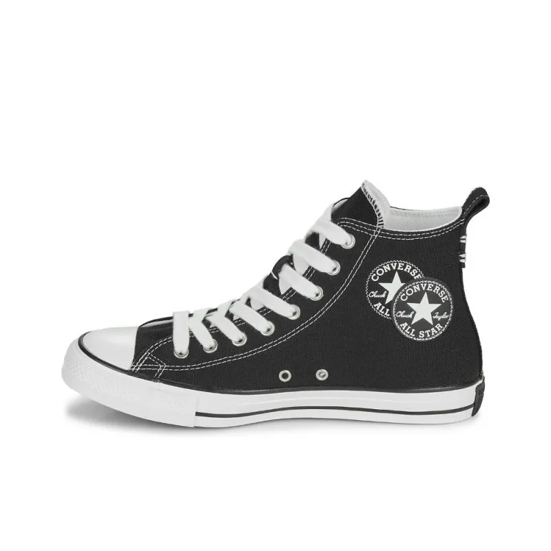 Converse All Star Anti Slip Wear Resistant High Top Canvas Shoes Men's Black-2