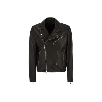 Tagliatore Leather Jacket Men's Dark Brown