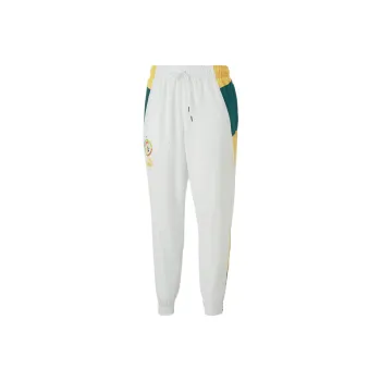 PUMA Knitted Sports Pants Men's White Mustard Seed Color