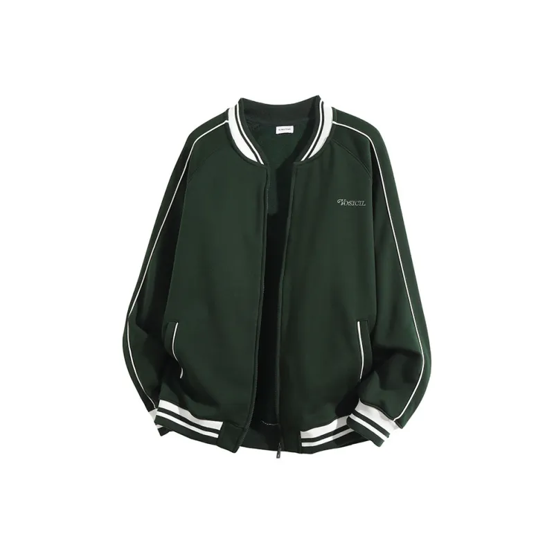 YOSICIL Baseball Jacket Unisex Light Heather Gray-2