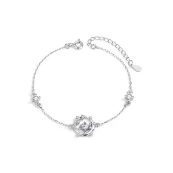 CLARKIA FLOWER 925 Sterling Silver Bracelets Women's