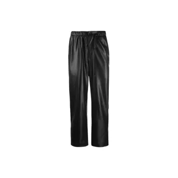 NANUSHKA Leather Pants Men Black