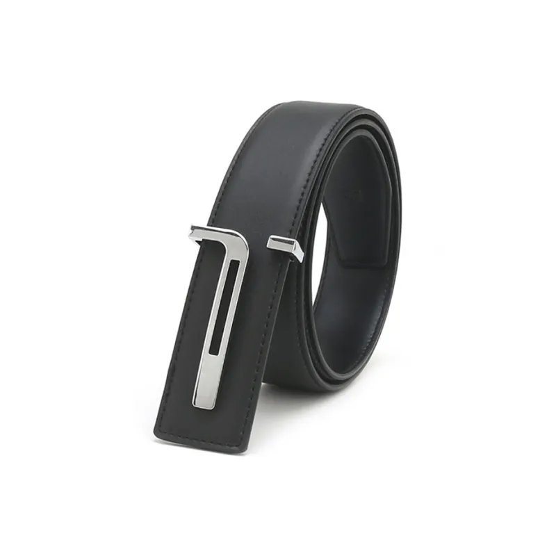Yalu Preferred Cow Split Leather Belts Unisex Width 4cm-3