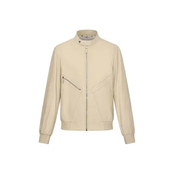 RARE Leather Jacket Men's Beige