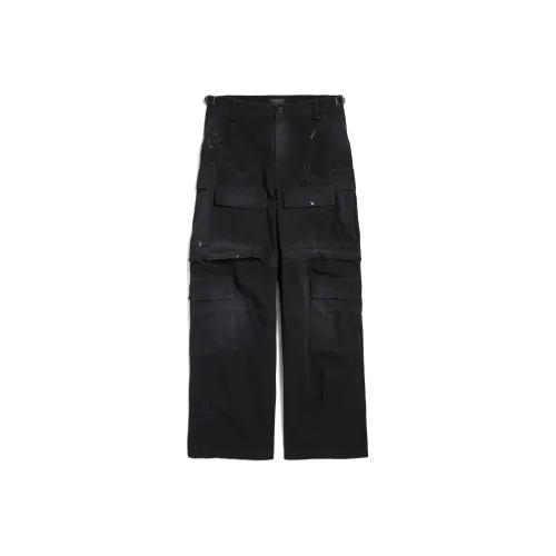 Balenciaga Distressed Oversize Cargo Trousers