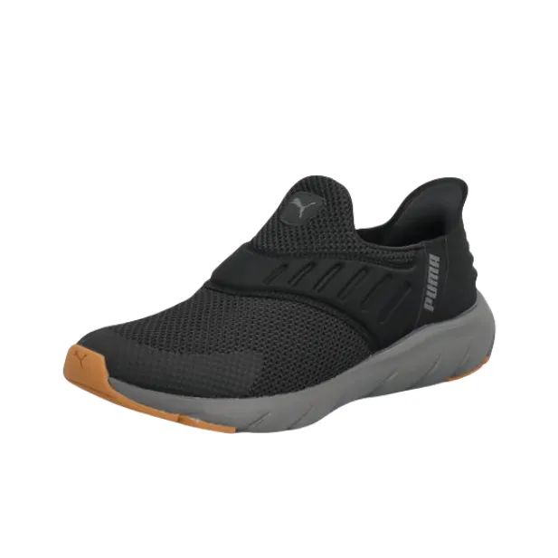 PUMA Softride Flex Ease In Low Top Casual Shoes Men's Black-1