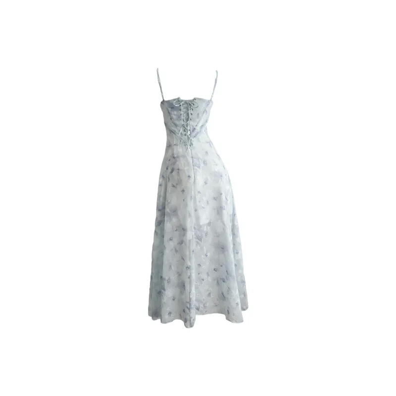 AURORA MUSE Slip Dress Women's Blue-1