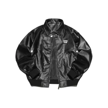 S.view Leather Jacket Unisex Black