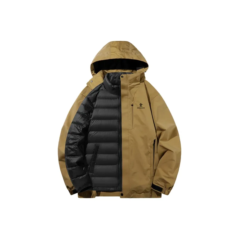 ROBINHOOD Water Resistant Windproof Breathable Warm Water Repellent Cold Resistant Rainproof Windbreaker Jacket Unisex-10