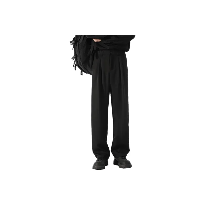 NEAR HERE Casual Pants Unisex Coffee-3