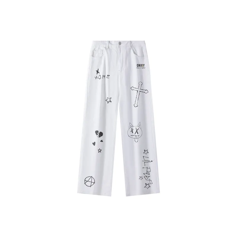 Qnxeey Jeans Unisex-64