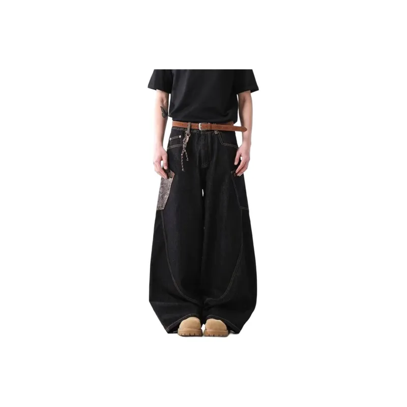 TESTUNG Jeans Unisex Black Blue-0
