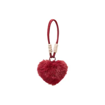 Narandu Plush Keychain Bag Accessory Women's Ancora Red/Light Coffee/Pink/Black