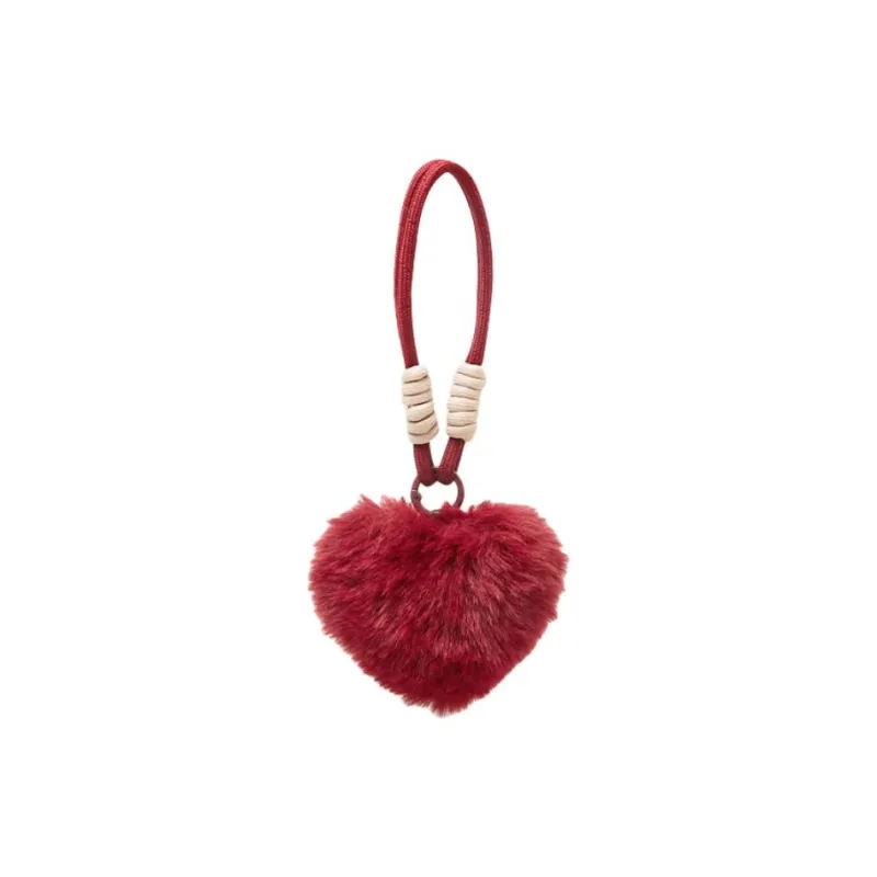 Narandu Plush Keychain Bag Accessory Women's Ancora Red/Light Coffee/Pink/Black-0