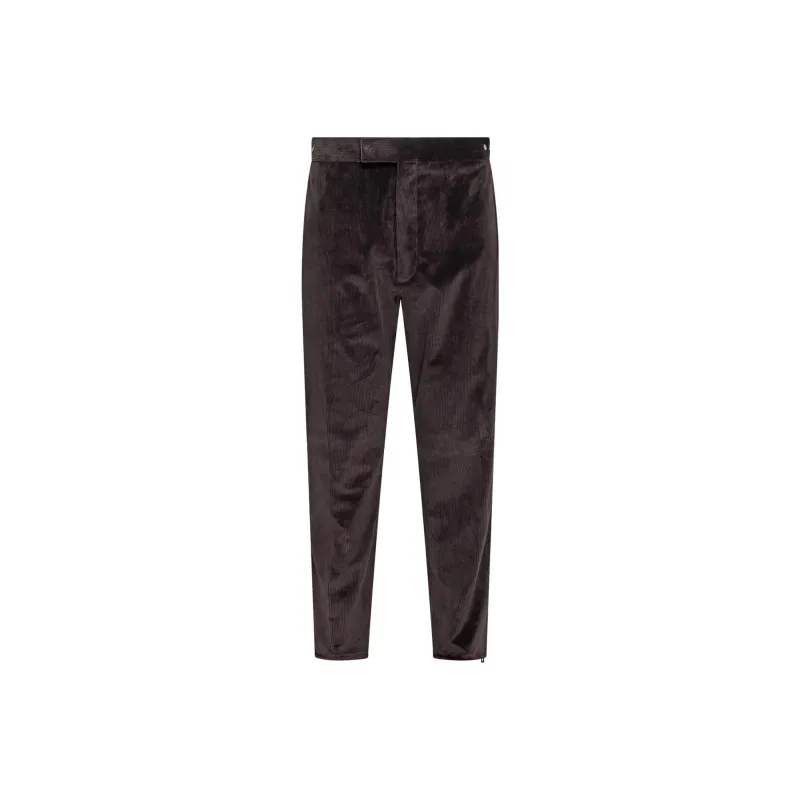 Zegna Cashco High Waist Tapered Trousers-0