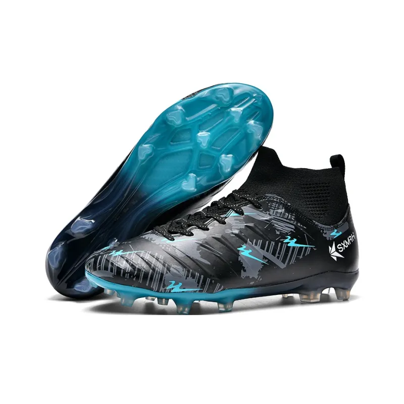 Binary FG Rubber Long Studs Cushioning Coverage Abrasion Resistant Lightweight Slip Resistant Soccer Shoes Unisex-13
