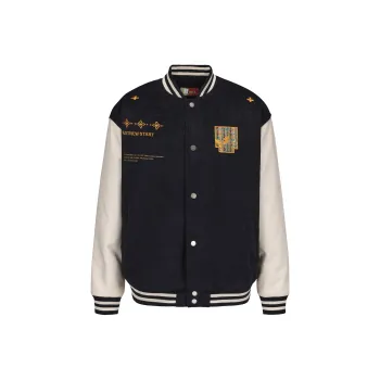 NSTNEW START Baseball Jacket Unisex Navy Blue