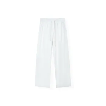 WILD LEADER Casual Pants Unisex White