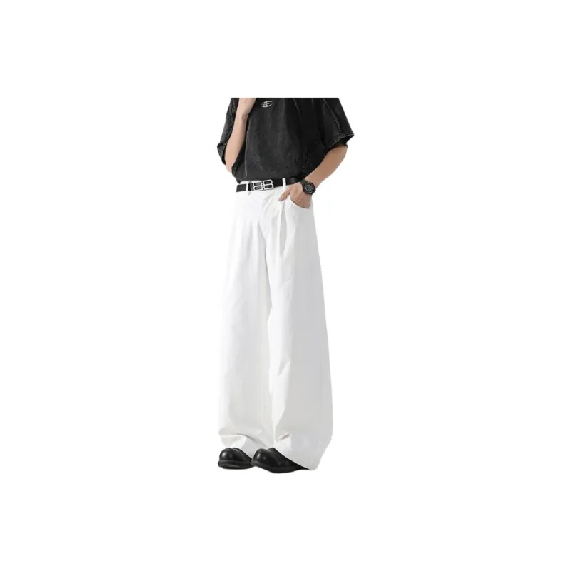 BEAR UNION Casual Pants Unisex White-0