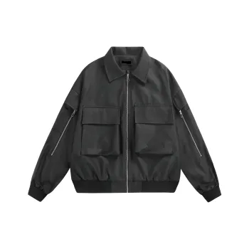 Xmithie Leather Jackets Coats Unisex Black