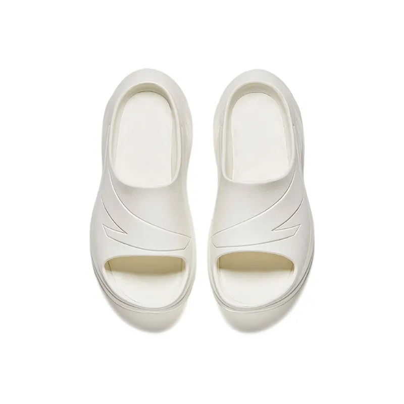 Anta Cushioning Slip Resistant Slide Slippers Men's Ivory White-2