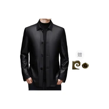 PIERRE CARDIN Leather Jacket Men's