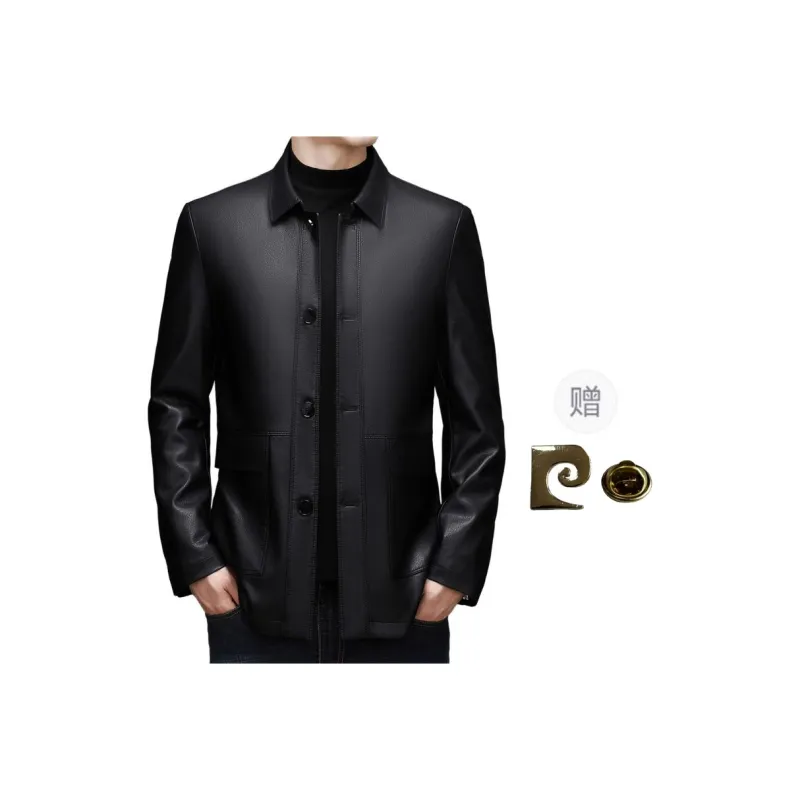PIERRE CARDIN Leather Jacket Men's-0