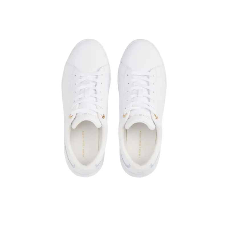 Tommy Hilfiger Trainers Low Top Casual Shoes Women's White-1
