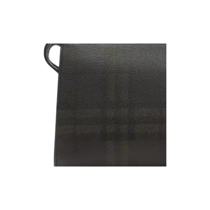Burberry Calfskin Clutch Men's Slate-4
