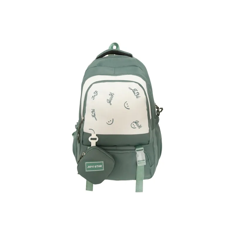 OSOCE Nylon Backpack Regular Unisex Waxberry Red/Ecru/Black/Khaki/Green/Pink-13