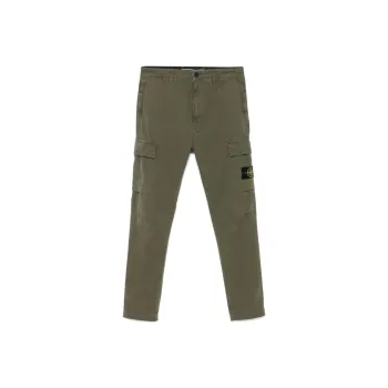 STONE ISLAND Logo Patch Tapered Trousers